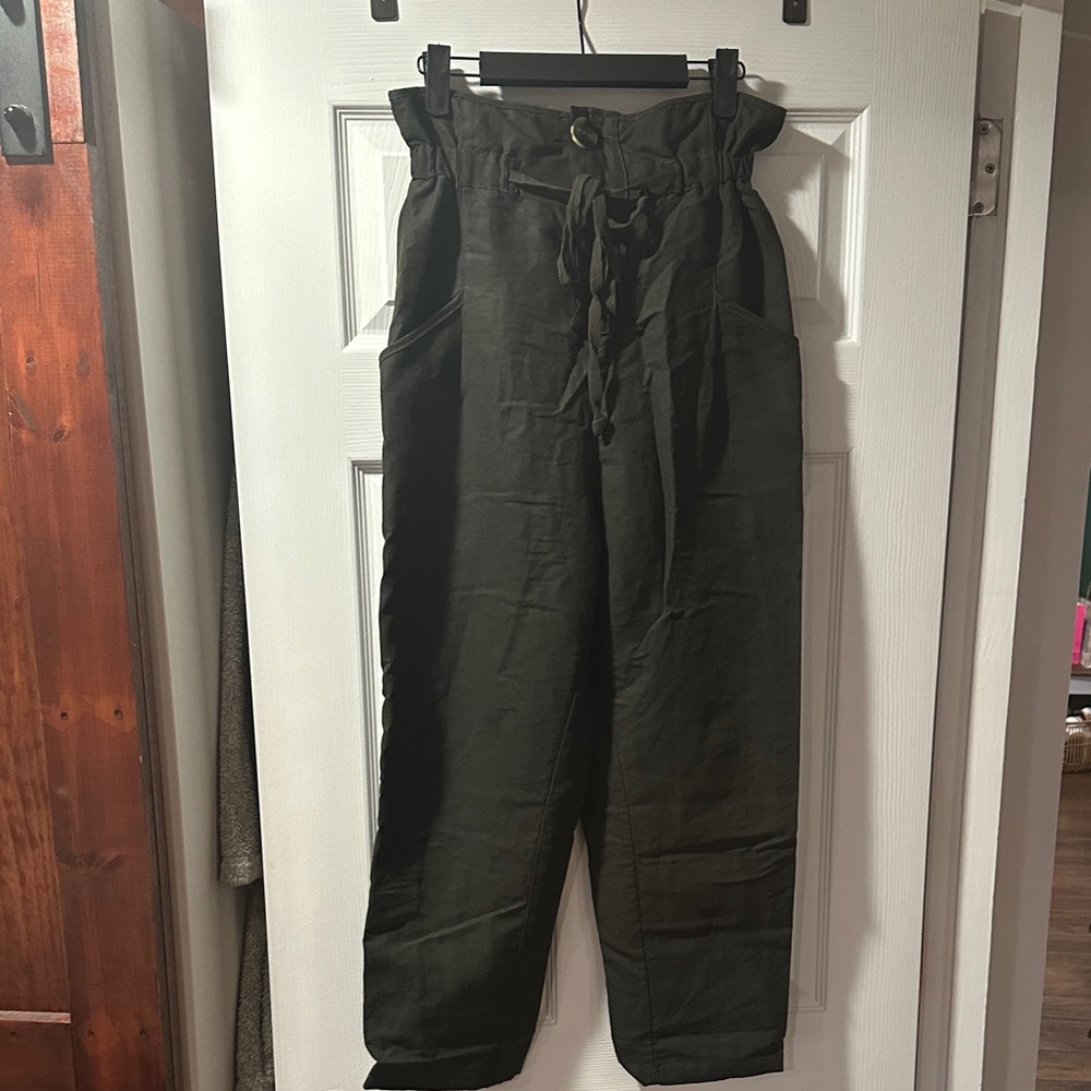 Zara High Rise Women Jeans - Olive